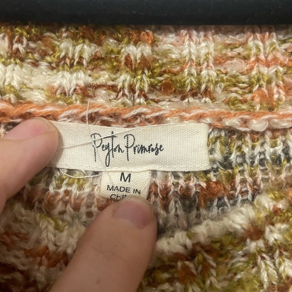 Peyton Primrose LIKE NEW multi color soft oversized knit spacedye sweater size M - Picture 3 of 4